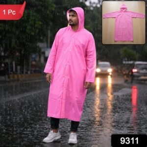Eva Hooded Long Rain Coat Monsoon Wear For Men Women