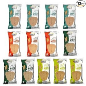 Maniarrs Slim Bite Jain Khakhra With 4 Flavors (Pack Of 13) 780 Grams Wheat Khakhara Healthy Crispy Low Carb Snack