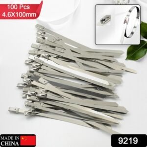 Stainless Steel Cable Tie Used For Solar Industrial And Home Improvement Multipurpose High Strength Self-locking Zip Ties Multi-purpose Tie Portable Rustproof 100pcs Wide Application Zip Tie Set For Building ( 4.6x200mm 4.6x100mm 100 Pcs Set)