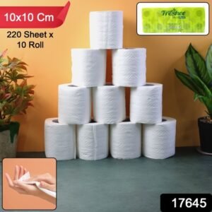 Toilet Tissue Rolls Soft Embossed Bathroom Tissue 220 Sheets 10 Rolls