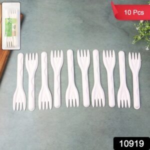 Compostable Bagasse Fork 10 Pcs Pack
