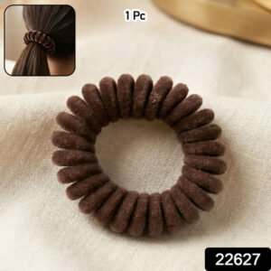 Soft Stretchable Telephone Wire Style Hair Bands Set (1 Pc)