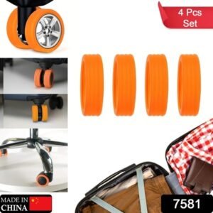 Luggage Wheel Covers 8 4 Pcs Luggage Wheel Covers For Suitcase Reduce Noise For Travel Luggage Suitcase Silicone Suitcase Wheels Cover For Protect Suitcase Wheels (8 Pcs 4 Pc Set)