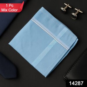 Premium Quality Soft Cotton Mens Handkerchief (40x40 Cm 1 Pc)