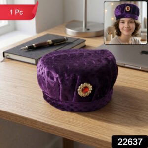 Premium Traditional Style Soft Velvet Cap (1 Pc)