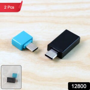 Usb Micro Type-c To Usb-a Otg Adapter - (2 Pc Set)