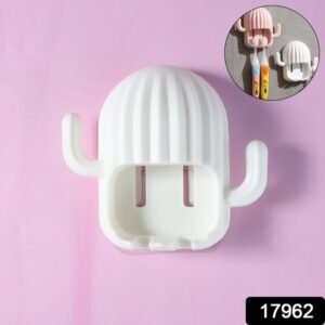 Wall Mounted Cactus-shape Toothbrush Holder (1 Pc)