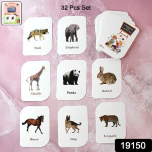 Kidkraft 32-piece Animal Flash Cards Set