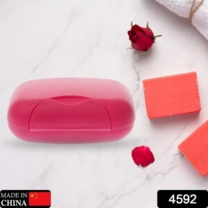 4592 Travel Soap Case Box Plastic Soap Box With Cover Waterproof Leakproof Soap Dish For Bathroom Travel Use (1pc)