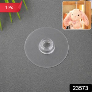 Transparent Self Adhesive Wall Hook Punch Free Holder For Hanging Items (1 Pc)