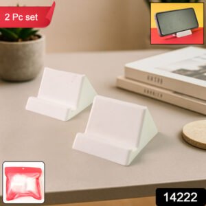 Compact Plastic Mobile Phone Holder Stand (2 Pc Mix Color)