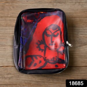 Handcrafted Multipurpose Zipper Pouch With Traditional Art Print (1 Pc)