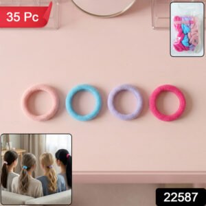 Soft Elastic Hair Bands 35 Pc Set Stretchable No Damage Hair Ties
