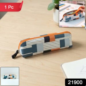 Designer Fabric Zipper Pencil Pouch (1 Pc)