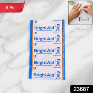 Brightaid Regular Adhesive Bandages For Cuts Wounds And First Aid (5 Pc)