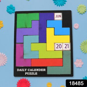 Wooden Daily Calendar Puzzle (Multicolor 1 Set)