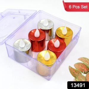 Electrical Candles Diya Led Tea Light (6 Pcs Set)
