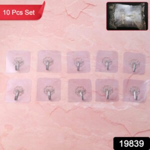 Heavy Duty Flower Adhesive Wall Hooks - (10 Pc Set)