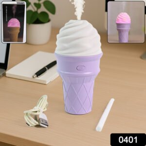 Ice Cream Cone Shape Air Freshener Humidifier (1pc Purple )