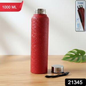 Red Alpha Pro Classic Stainless Steel Water Bottle 1000 Ml Red Color
