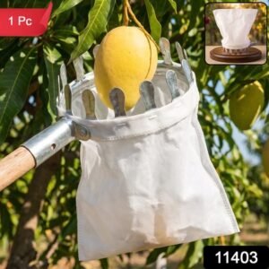 Manual Fruit Picker Tool With Cotton Bag For Mango Apple And Garden Harvesting