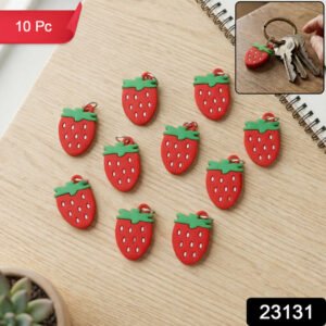 Strawberry Design Bag Charm Keychain Set (10 Pc)
