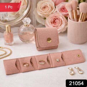 Compact Foldable Jewelry Storage Pouch Wallet (1 Pc)