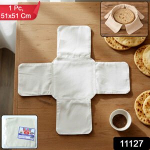 Pure Cotton Roti Mate Cloth Round Roti Cover (51 51 Cm 1 Pc)