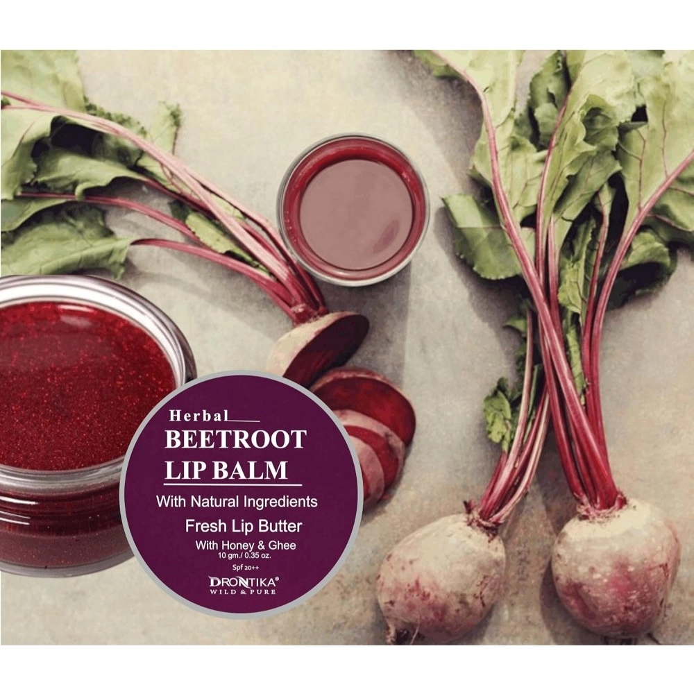 Unisex Herbal Dark And Chapped Lips Beetroot & Rose Lip Balm Pack Of 2 (10gm) - Image 3