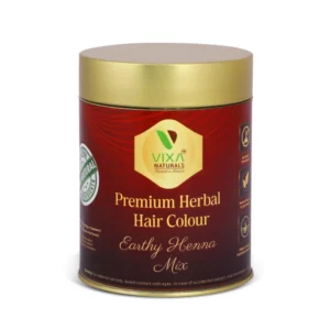 Women's Vixa Naturals Dark Brown Mix Hair Color | Henna Powder for Hair | Natural Black Herbal Hair Dye | Organic Mehndi with Indigo, Tulsi, Baheda & Thankuni | 25g x 8