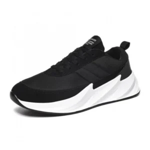 Men's Casual Synthetic Lace-ups Casual Shoes (Black)