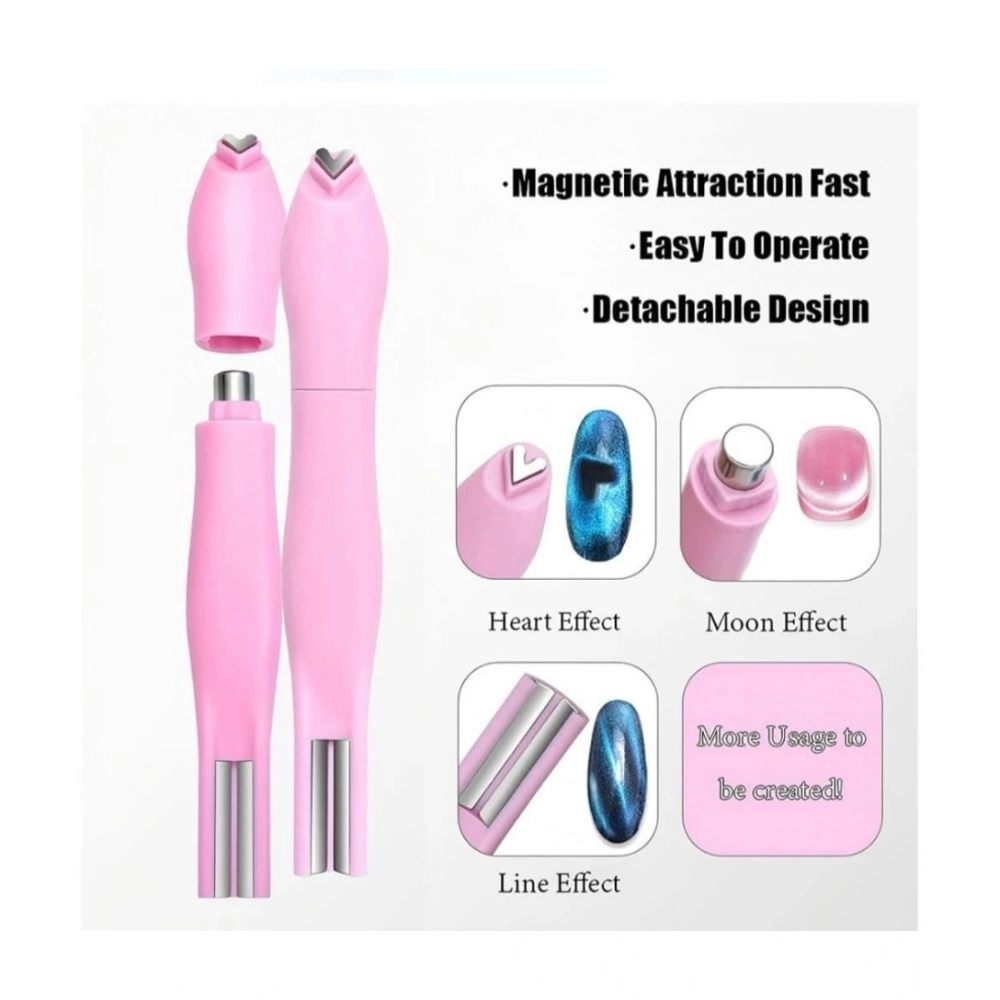Plastic Solid Magnetic Nail Art Pen Set (Multicolor) - Image 2