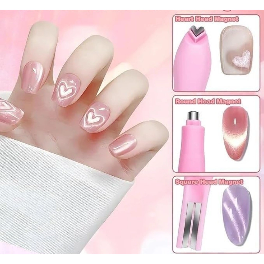 Plastic Solid Magnetic Nail Art Pen Set (Multicolor) - Image 4
