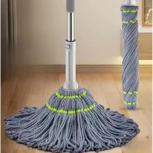 Pack of 2 Microfiber Twist Mop for Floor Cleaning (Grey)