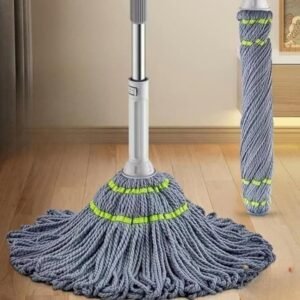 Microfiber Twist Mop for Floor Cleaning (Grey)