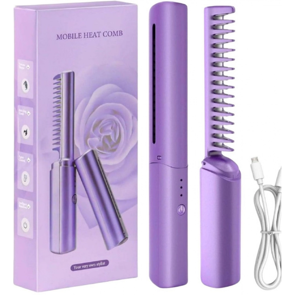 Pack of 2 Rechargeable Mini Hair Straightener (Multicolor) - Image 2