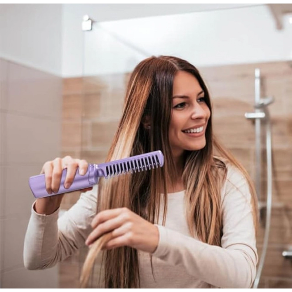 Pack of 2 Rechargeable Mini Hair Straightener (Multicolor) - Image 3