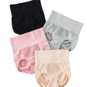 Women's High-Waisted Briefs Free Size (Multicolor)