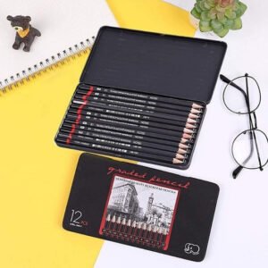 12 pcs Art Pencil Kit Set (Black)