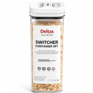 Pack of 1 Switchers Airtight Storage Container Set 2000 ML (White)
