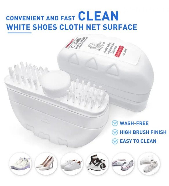 2 in 1 Shoe Cleaning Brush (White) - Image 3