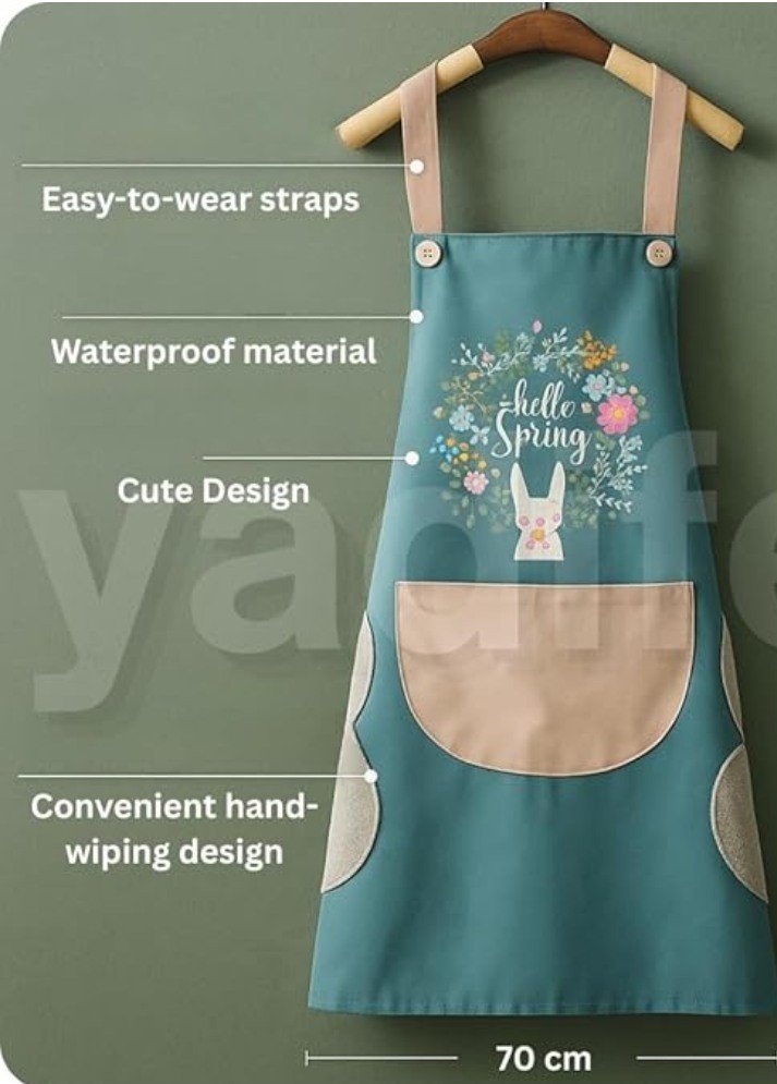 Kitchen Pocket Apron (Multicolor) - Image 3