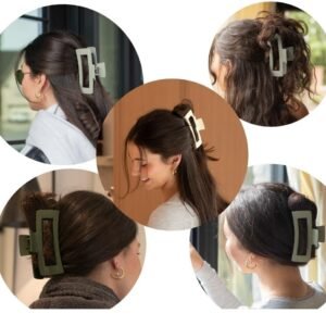 Soft Silicone Hair Claw Clips (Multicolor)