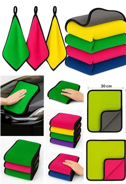 Pack of 2 Microfiber Car Cleaning Towel (Multicolor) - Image 5