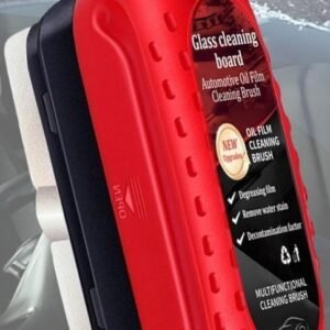 Pack of 2 Automotive Oil Film Cleaning Brush (Red-Black)