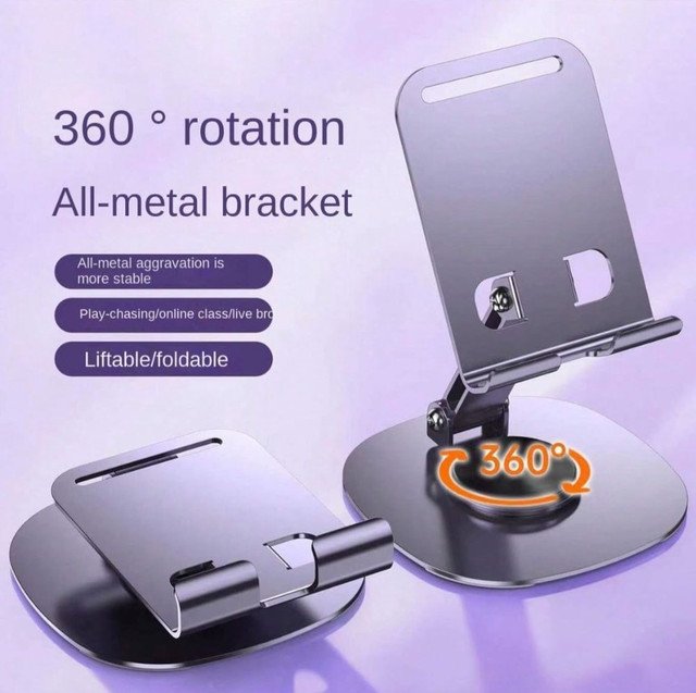 Foldable Mobile Stand (Grey) - Image 3
