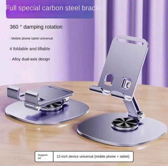 Foldable Mobile Stand (Grey) - Image 5