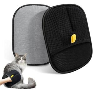 Cat Dog Hair Remover Gloves (Black)