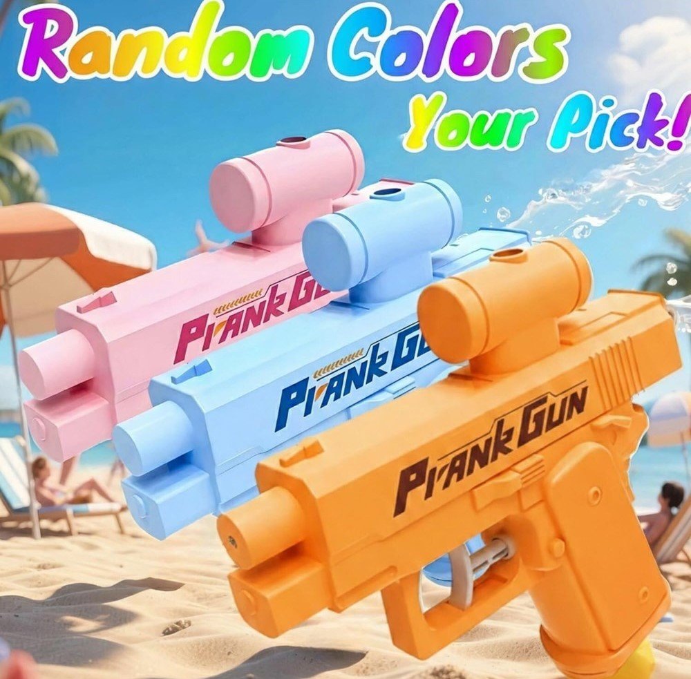 Plastic Prank Water Gun Toy (Multicolor) - Image 3