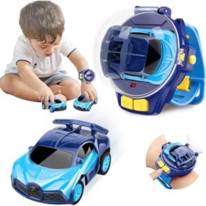 Plastic Mini RC Car Watch Toy (Blue)